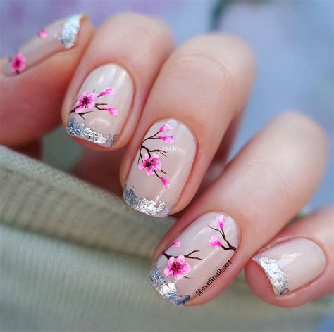 blossom nails|16 Cherry Blossom Nail Ideas For Your Spring Manicure